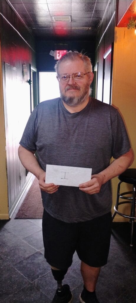 Ricky after taking 1st place in the pool tornament