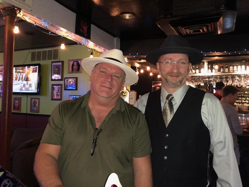 Karl and Tommy owners of Caseys Toledo for the Roaring 2020 party on New Years Eve 2019