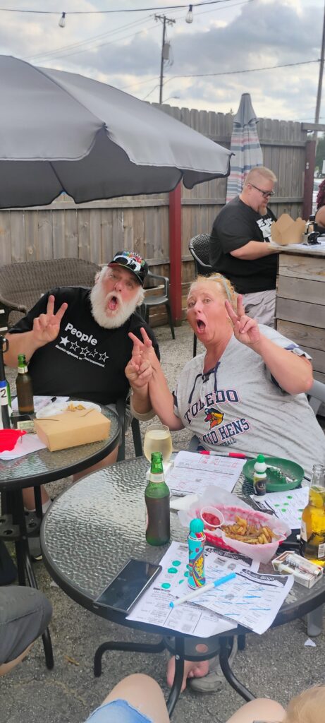 Music Bingo on the Casey’s patio in West Toledo
