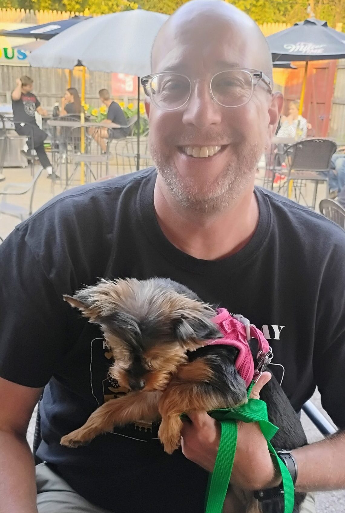 Dog friendly patio at Casey's Toledo