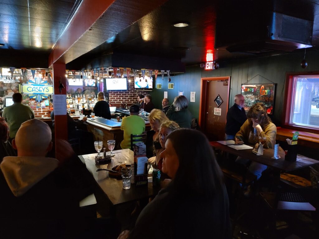 Customers enjoying the evening at a West Toledo neighborhood bar