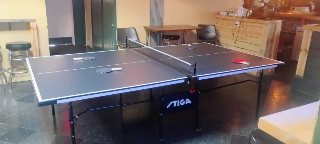 Casey's is ready for the Saturday ping pong tournament in  Toledo