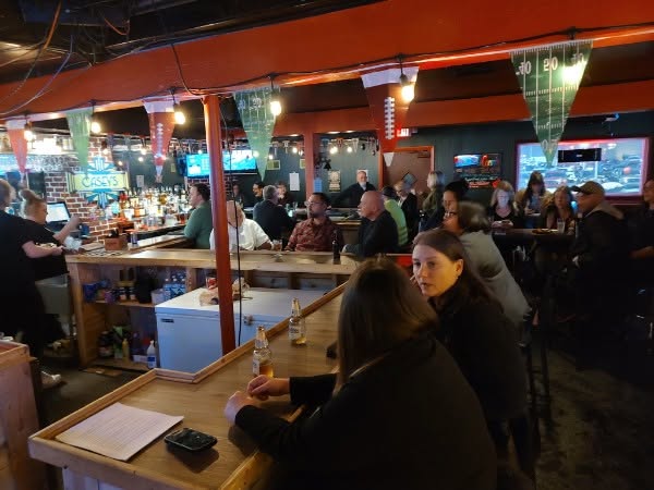 Interior of Casey’s, a neighborhood bar in West Toledo